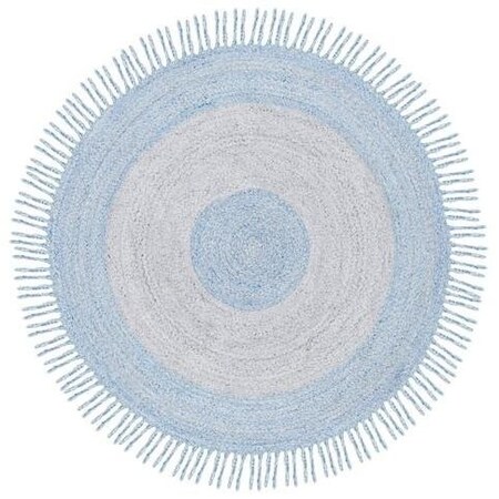 Safavieh 6 x 6 ft. Cape Cod Round Area RugBlue & Grey CAP228M-6R